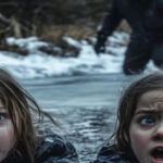 A single father rescues two twin girls who fell through the ice on a lake. Some time later, five black SUVs pull up to his house…