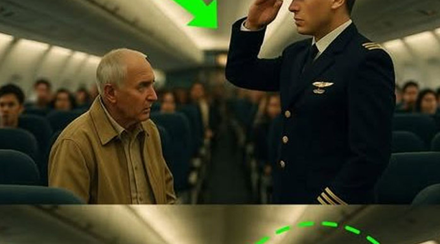An elderly veteran was quietly asked to give up his seat on a flight just to make room for a family… He didn’t argue – he just stood up! But 9 minutes after takeoff was delayed, the pilot …