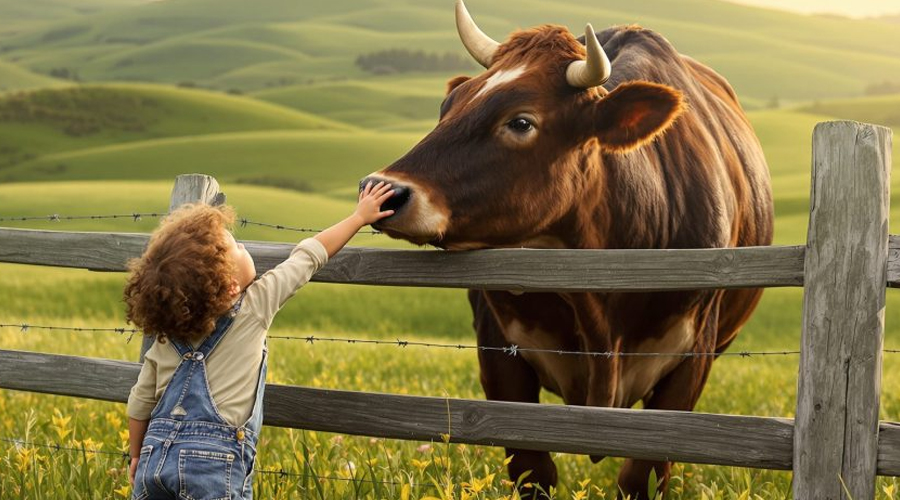 No one ever could touch this bull – until that needy boy arrived!